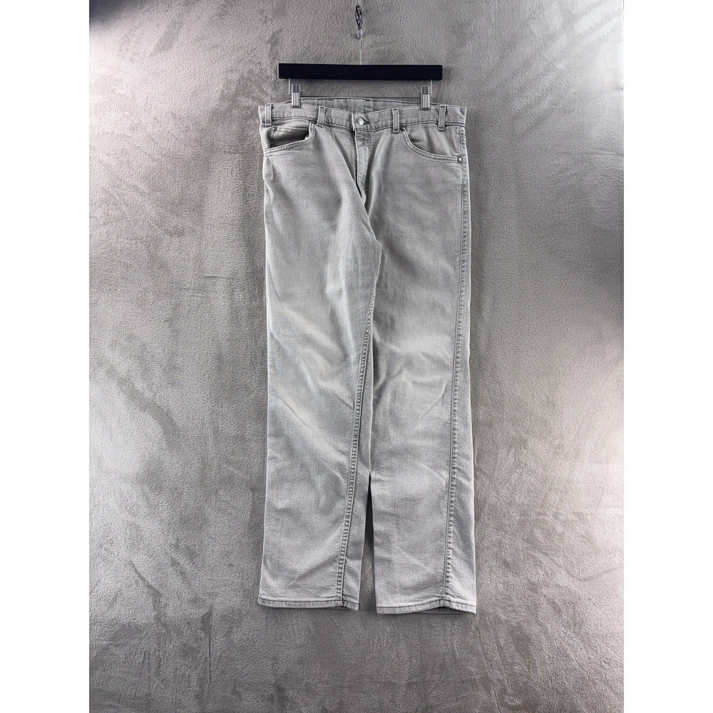 Levi's 501 Jeans Mens Size 36x30 Gray Straight Leg Denim Pants Y2K Vintage
